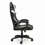 Silla Gamer ergonómica con masajes negra y blanca