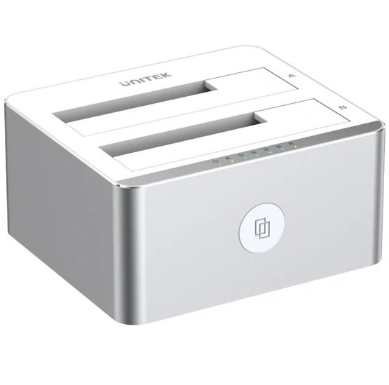 3ae60e27d8971c84ff13265670a0d591.jpg Dock Station Unitek doble bahía para Discos 2.5" y 3.5" SATA 6 - Imagen 1