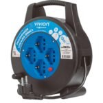 Alargue carrete 10 metros 4xSchuko a ficha Schuko Conatel