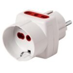 Adaptador Schuko + 2X3L a Schuko Conatel