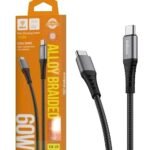Cable Inkax USB-C 60w 1m negro
