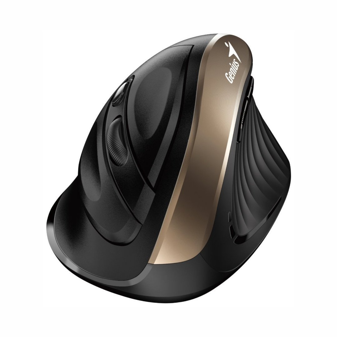 4c6279affbc0c125d5a36ab60ba703c2.jpg Mouse Genius Ergo inalámbrico dorado - Imagen 1