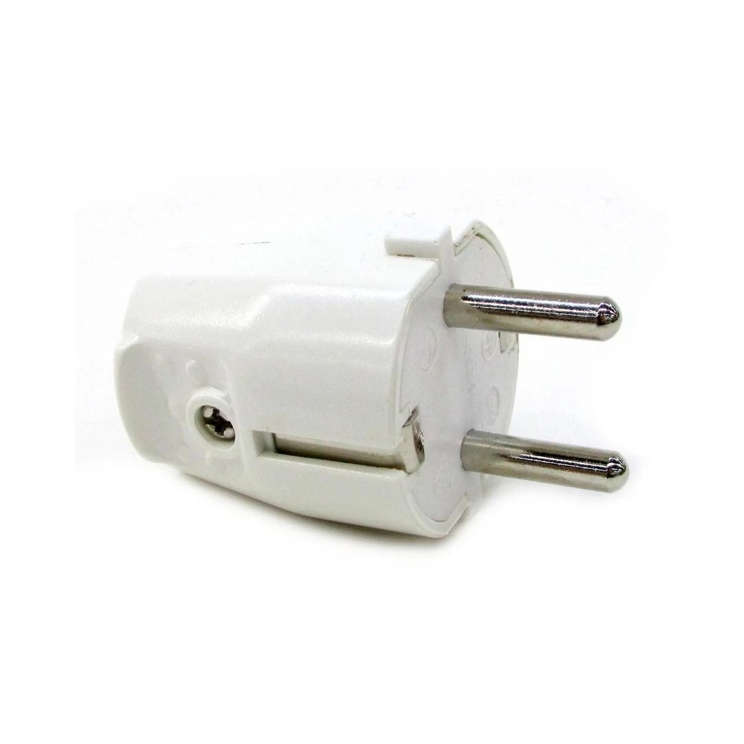 4d4a020e28a60ffdeeffddd00e8bf1b9.jpg Ficha Schuko blanca Conatel c/tierra - Imagen 1