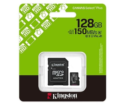 54e4e7063110a6b932489a7c3c16fa74.jpg Memoria MicroSD Kingston Select Plus 128GB clase 10 - Imagen 1