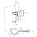 Soporte base para monitor hasta 32"" / 9kg