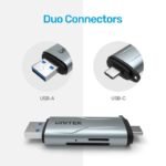 Lector de Memoria SD Unitek 2 en 1 Dual USB - Imagen 2