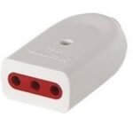 Ficha 3L hembra con tierra blanco Conatel