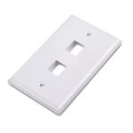 Plaqueta RJ45 NRG+ 2 puertos blanca