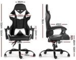 Silla Gamer Lumax ROM negro/blanco - Imagen 2