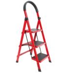 Escalera 3 escalones roja