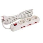 Alargue 10 metros 3xSchuko 6x3L a ficha 3L Conatel