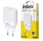 Cargador Inkax USB-C PD 20W blanco