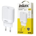 Cargador Inkax USB-C PD 20W blanco
