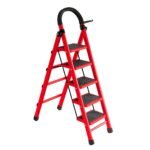 Escalera 5 escalones negra / roja