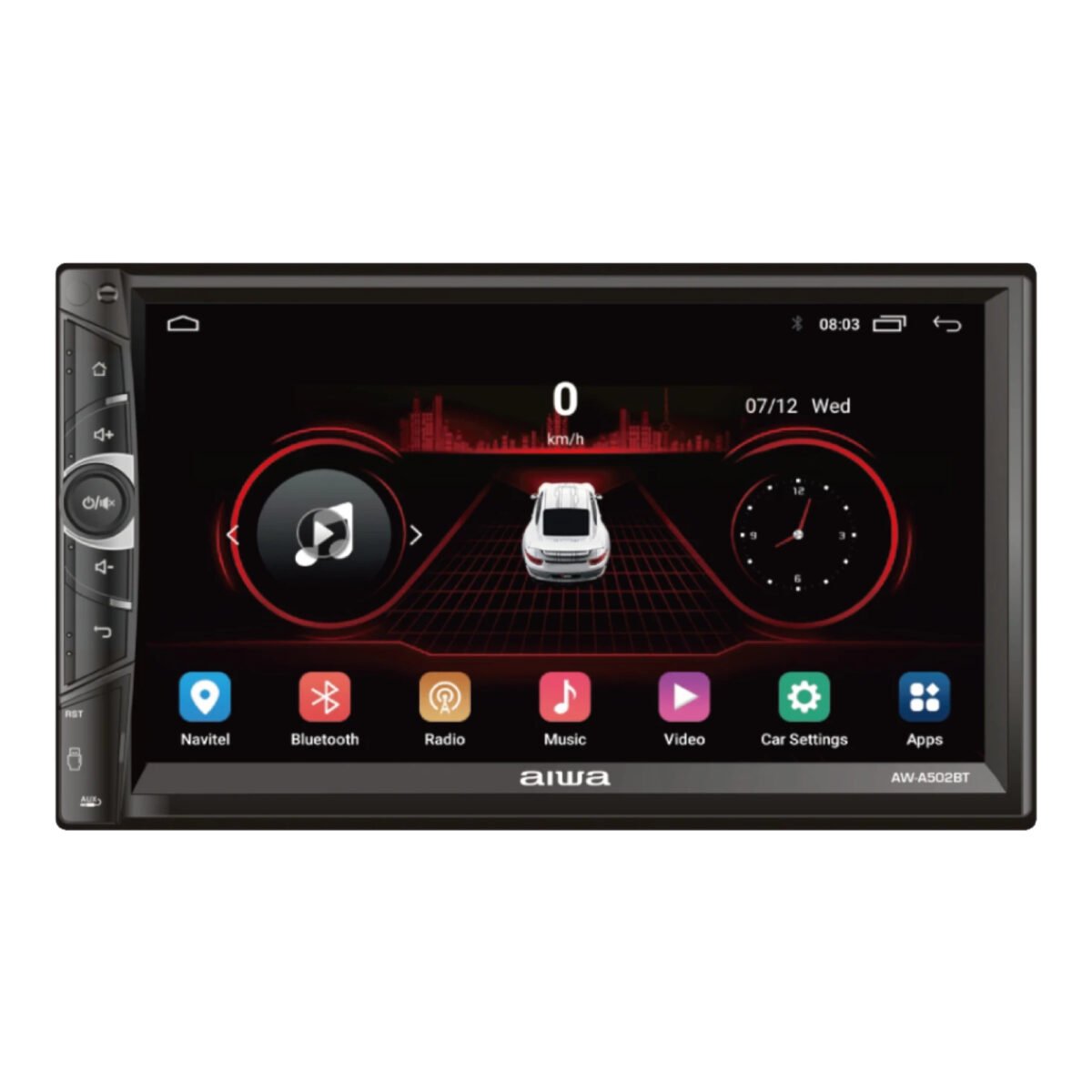 Radio Para Auto Con Pantalla 7'' Aiwa Awa502bt 4x50w Wifi Bt Gps - Imagen 2