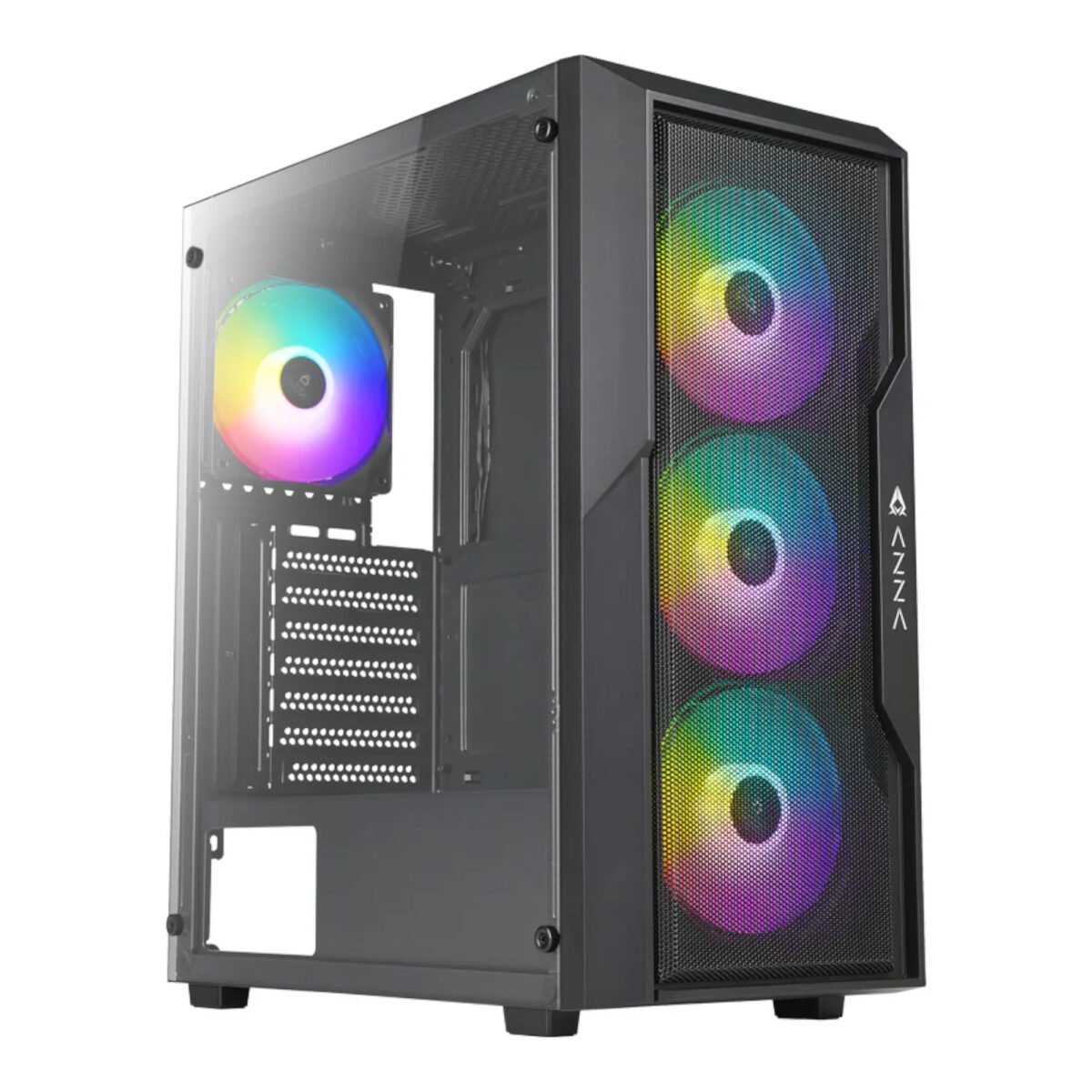 Gabinete Gamer Azza Fighter Csaz-290 Ventana Vidrio Templado - Imagen 4