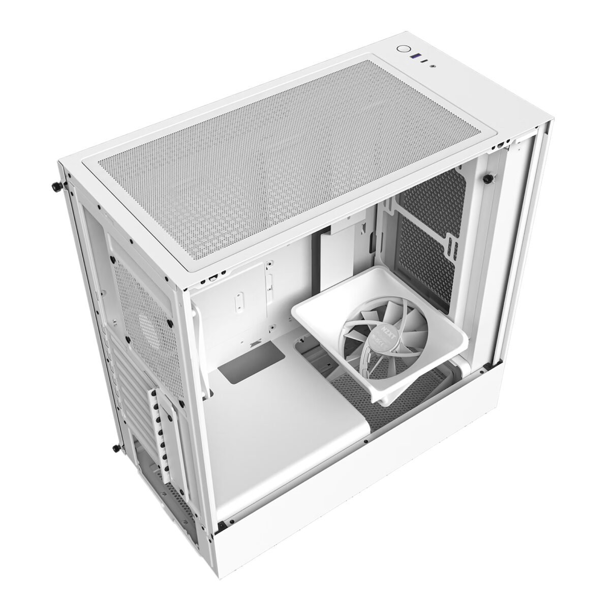 Gabinete Medio Compacto Nzxt H5 Flow Ventana Vidrio Templado - Imagen 3
