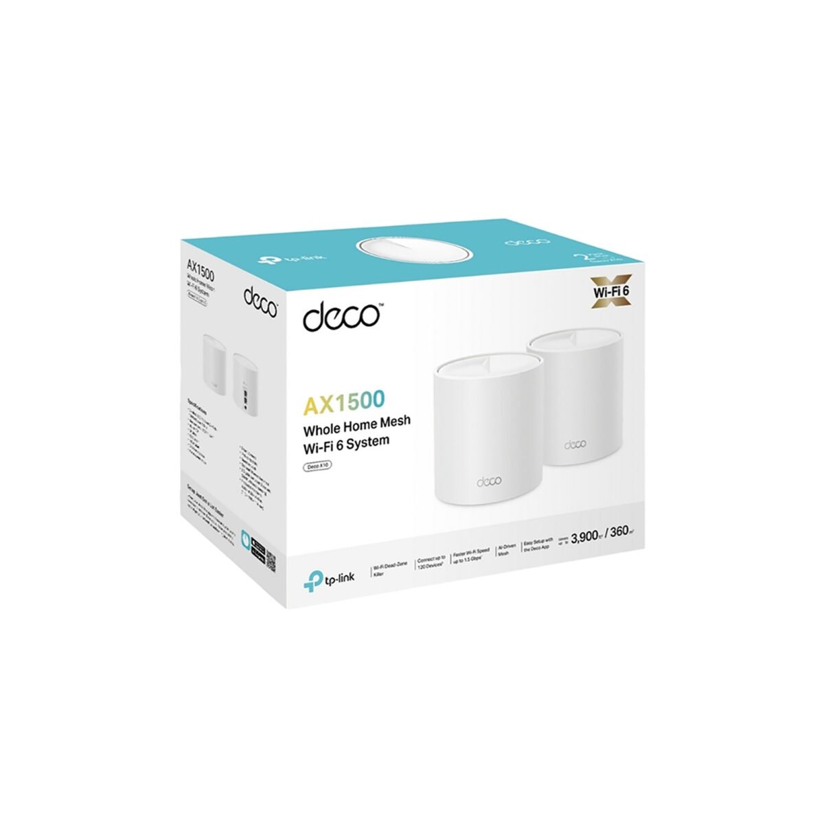 Access Point Tp-Link Deco X10 2,4ghz/5ghz Ax1500 Pack x2 - Imagen 4
