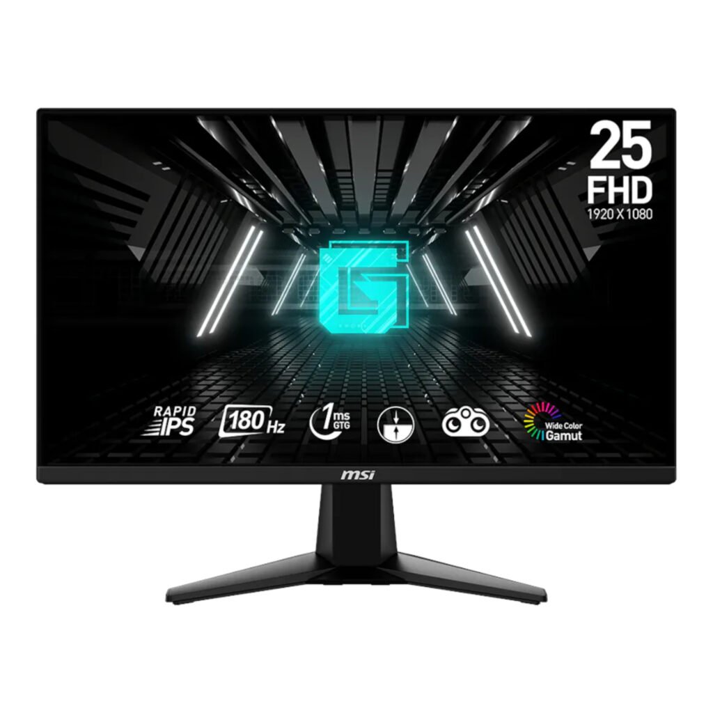 Monitor MSI G255F — Conexiones y opciones de montaje