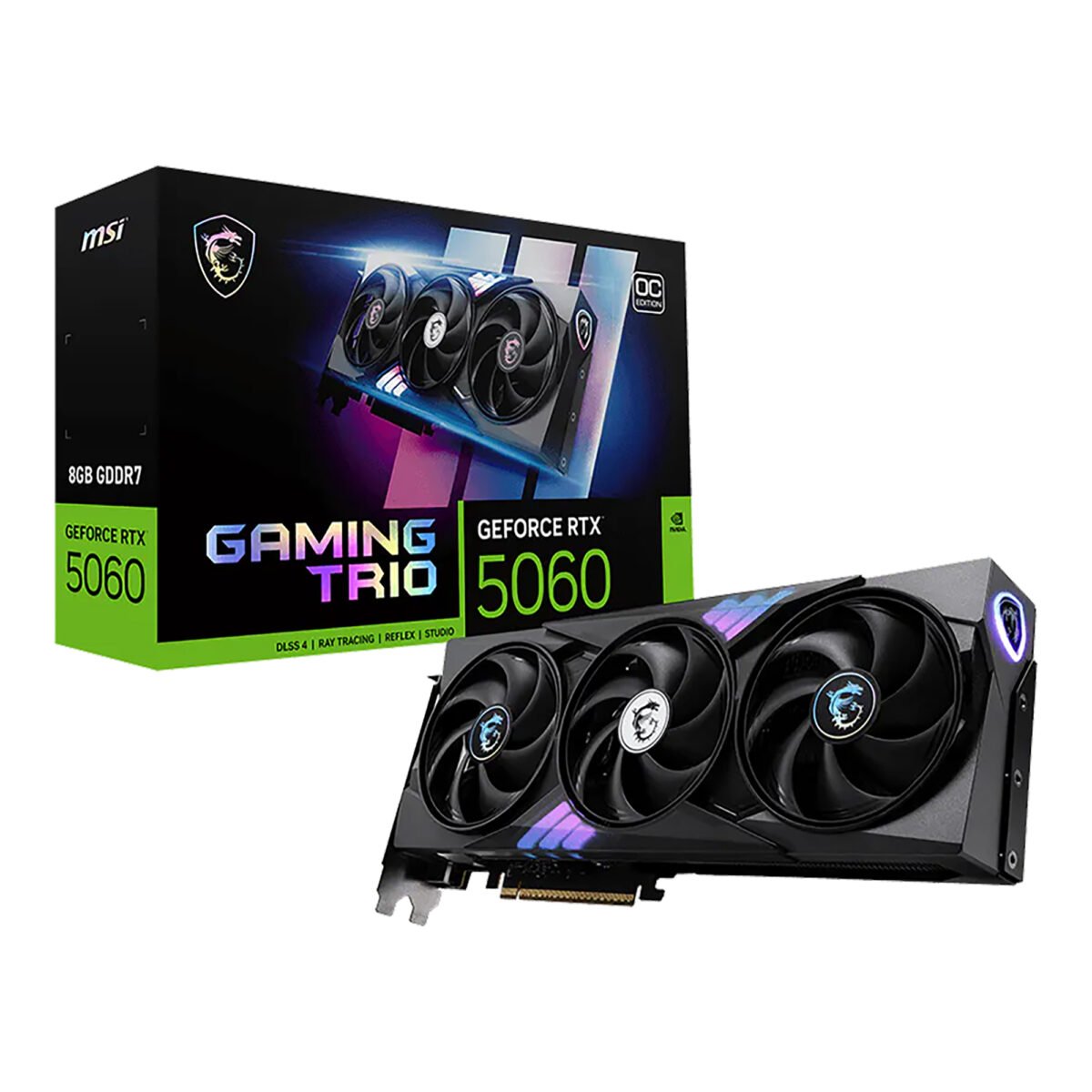 Tarjeta de Video Msi Nvidia GeForce RTX5060 8gb GDDR7 Trio OC - Imagen 4