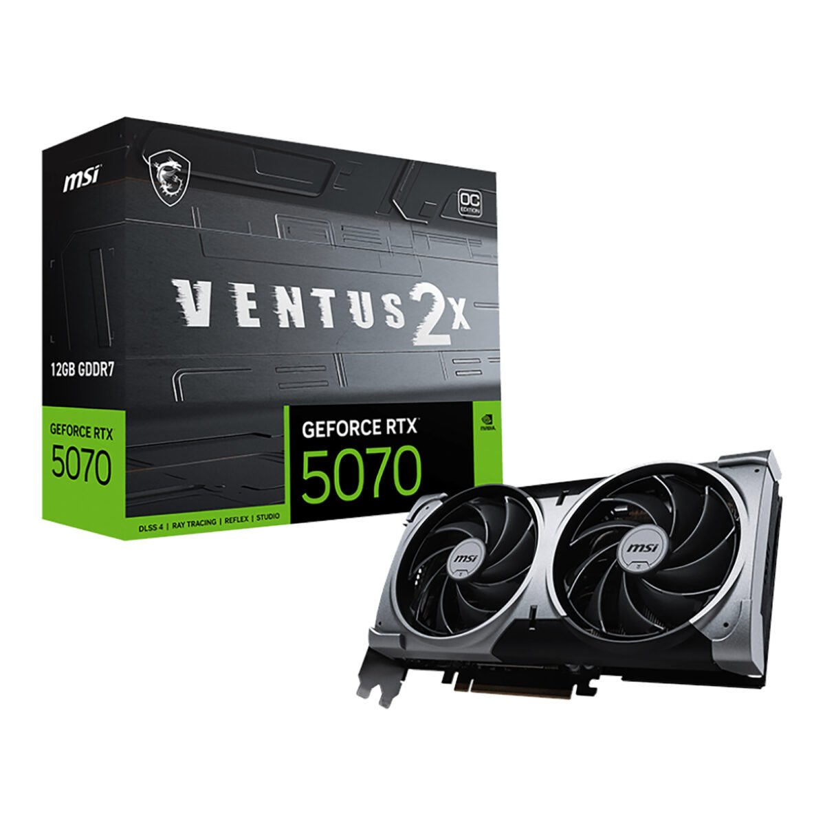 Tarjeta de Video Msi Nvidia GeForce RTX5070 12gb GDDR7 Ventus 2X OC - Imagen 4