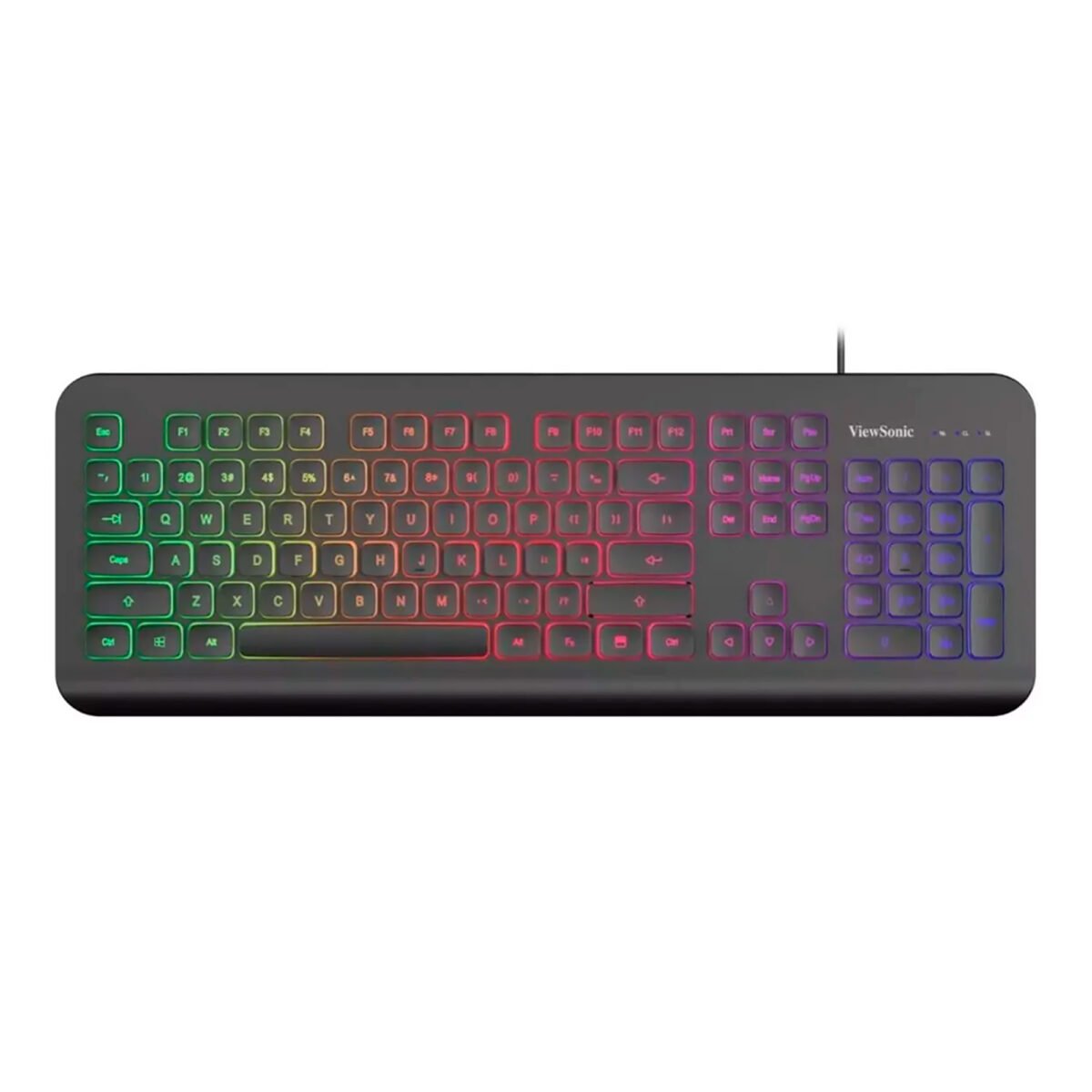 Teclado Gaming Usb A ViewSonic Ku315 Español Membrana Rgb - Imagen 2