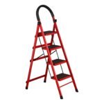 Escalera 4 escalones negra / roja