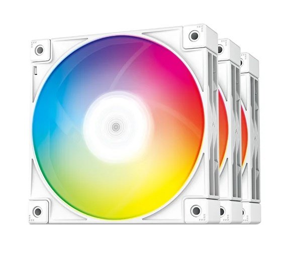 a0928d960c641c974b9dae7de922f7d5.jpg Fan Cooler Deepcool FC120 ARGB Blanco 3 en 1 - Imagen 1