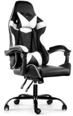 Silla Gamer Lumax ROM negro/blanco
