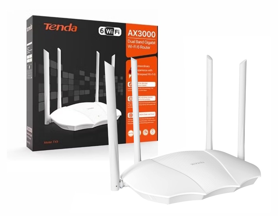 c0e3b6a29f89b0024c3fe23c110e68c9.jpg Router Tenda Wifi Gigabit AX3000 dual band - Imagen 1