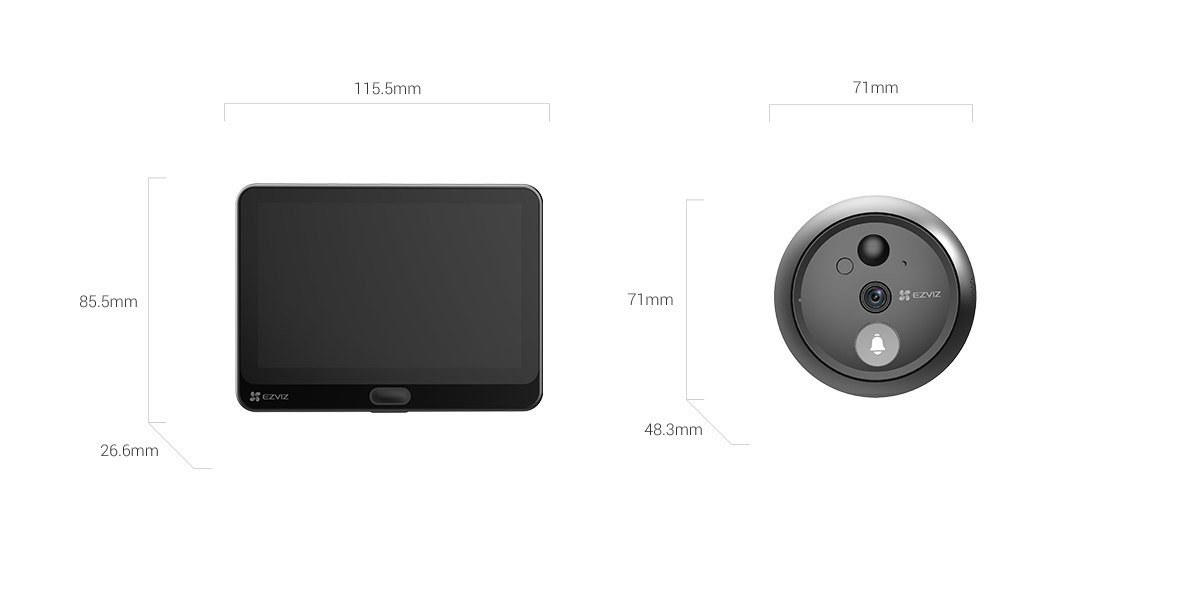 c29cc247d4956512bf0963da807d1967.jpg Mirilla smart Ezviz CS-HP4 (2MP) - Imagen 1