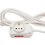 Alargue 3 metros 1xSchuko + 2x3L a ficha 3L Conatel