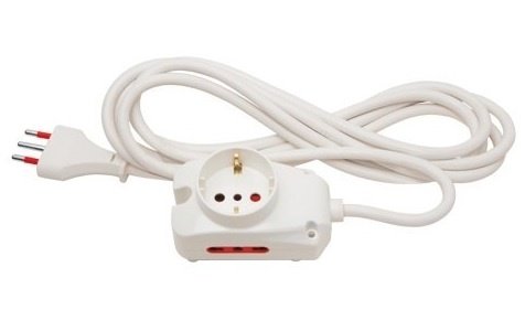 c42c367f07f1a10dc3523c5376a42ccf.jpg Alargue 3 metros 1xSchuko + 2x3L a ficha 3L Conatel - Imagen 1