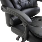 Silla ejecutiva Miles con apoya pies y 2 puntos de masaje negro