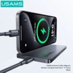 Power Bank Magnético 5.000mAh   Carga Inalámbrica  PD20W  Gris  CY Series  CD231 USAMS - Imagen 2