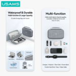 Porta Power Bank 181*102*53 mm   Gris  ZB263  USAMS - Imagen 3