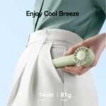 Mini Ventilador Portátil   1200mAh  Verde  ZB288 USAMS - Imagen 4