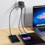 Cargador de viaje T59   20W  2 USB + USB C  Negro  CC179  USAMS - Imagen 4