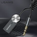 Adaptador 3.5mm a Bluetooth / Ideal Autos / Gris   SJ464  USAMS - Imagen 2