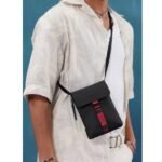 Mini Bandolera Splash SPCBMNCG   Negro/Rojo  Gaston Luga - Imagen 2