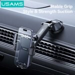 Soporte Vehicular c/Ventosa   4.5 a 6.9"  ZJ086  Negro  USAMS - Imagen 2