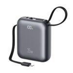 Power Bank   10000mAh  35W  c/Cable Tipo C y Lightning  Display Digital  Gris  CD261 - PB86 USAMS