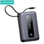 Power Bank c/Pantalla LCD   20.000mAh  65W  Cable Tipo C  Gris CD243 USAMS - Imagen 3