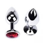 Plug Anal Mediano Metálico Joya   Rojo  Adultos - Imagen 2