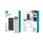 CD185 - PB68   Power Bank 30.000mAh  65W  PD3.0 + QC3.0  Cable Tipo C a Tipo C PD 100W  Negro  USAMS - Imagen 3