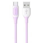 Cable de Datos   Lightning  1M  Violeta  2.4A  Jelly Serie  SJ595  USAMS