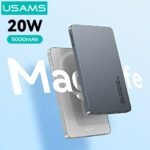 Power Bank Magnético 5.000mAh   Carga Inalámbrica  PD20W  Titanium  CY Series  CD231 USAMS - Imagen 3