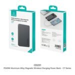 Power Bank Magnético 5.000mAh   Carga Inalámbrica  PD20W  Titanium  CY Series  CD231 USAMS - Imagen 4