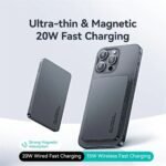 Power Bank Magnético 5.000mAh   Carga Inalámbrica  PD20W  Titanium  CY Series  CD231 USAMS - Imagen 7