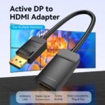 Adaptador DP a HDMI Macho/Hembra / 4K 60Hz / 0.15M /Negro   HBZBB  Vention - Imagen 2